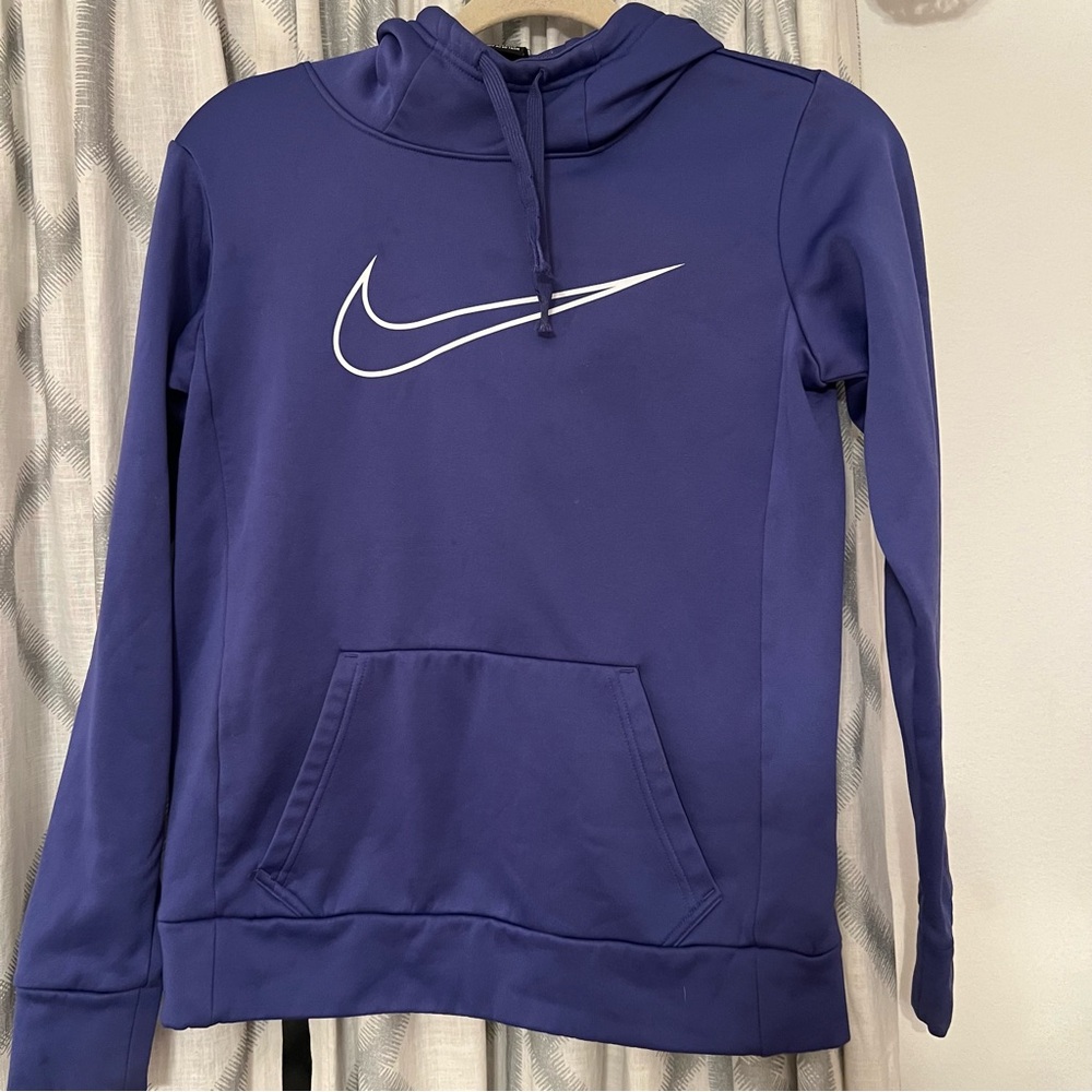 Nike Purple Dri-FIT Hoodie with White Accent